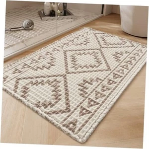 -Alfombra de baño Waffle 24"x36"-Alfombra de baño súper absorbente para baño, máquina  - Imagen 1 de 7