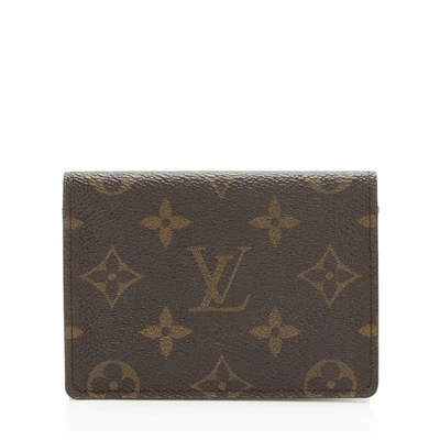 Cartera Louis Vuitton Vintage Monograma Lona Dos Tarjeteros Foto 1 de 4