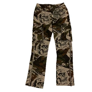 Neu mit Etikett! REBEL VENGEANCE HERREN HOSE 36 CAMO SKULL CARGO SKELETON CAMOUFLAGE NEU GOTH - Bild 1 von 13
