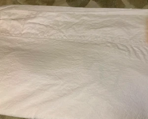 Ralph Lauren Home Avenue Flat King Sheet Ivory 55% Linen 45% Cotton Hemstitch - Picture 1 of 4