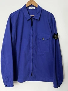 Stone Island Garment Dyed Overshirt Blue XL Jacket - Picture 1 of 8