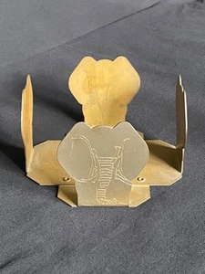 Vintage Home Interiors Brass Metal Elephant Candle Holder - Picture 1 of 10