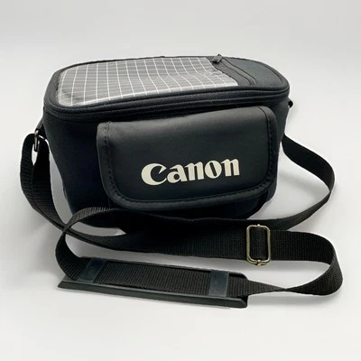 Canon Camera Bag Large Black  Shoulder AdjustableStrap Compartment Divider Case - Image 1 of 4