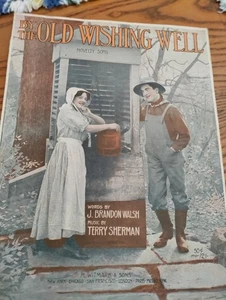 SHEET MUSIC BY THE OLD WISHING WELL 1912 - Picture 1 of 3