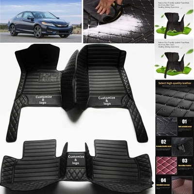 For Honda Accord Crosstour Car Floor Mats Carpet Waterproof Luxury Custom Foto 1 de 4