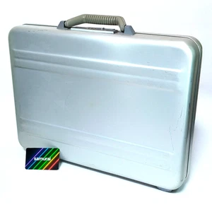Zero Halliburton Aluminum Attache Case Silver Dial Lock Business Bag Japan Used - Picture 1 of 18
