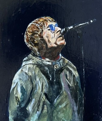 Pintura de retrato pop art oásis de Liam Gallagher  - Imagem 1 de 4