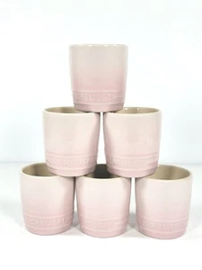 Juego de 6 tazas degustación Le Creuset Stoneware Signature Petite ~ ROSA CÁSCARA - Imagen 1 de 7