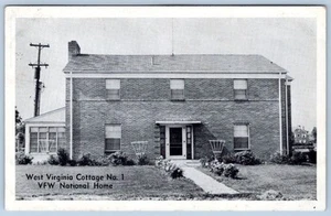 1930-40's WEST VIRGINIA COTTAGE NO. 1 VFW NATIONAL HOME VINTAGE POSTCARD - Picture 1 of 2