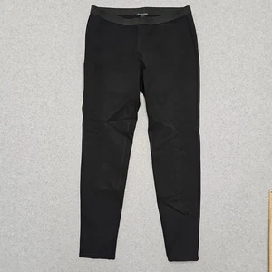 Eileen Fisher Pants Stretch Ponte Pull On Size M Black Slim Ankle Viscose Blend - Picture 1 of 10