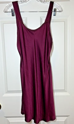 Vestido sin mangas vintage años 80 Venchelle 100 % seda magenta talla mediana hada Foto 1 de 4