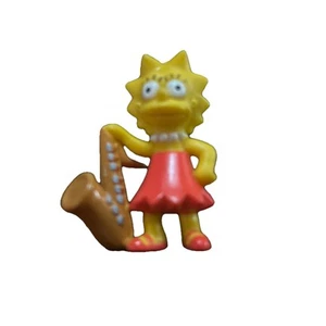 2015 Greenbrier Intl Los Simpson Lisa Simpson 2" Figura de acción Cake Topper Sax - Imagen 1 de 3