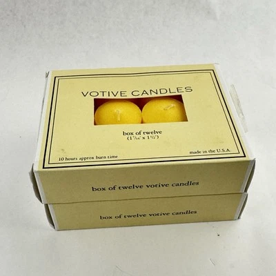 Biedermann Sons Velas Votivas Amarillas Paquete de 12 Cera 1 716 x 1 12 Sin Perfume Nuevo Foto 1 de 4