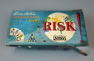 Vintage Parker Brothers Continental Game Risk Board Game 1959 No Directions - Image 1 of 4