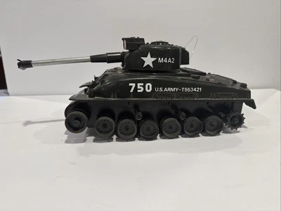 Vintage Radio Shack U.S. Sherman Tank Radio Controlled RC NO REMOTE UNTESTED - Image 1 of 4