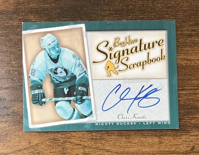 Libro de recortes de Chris Kunitz 2005-06 Upper Deck Bee Hive #SS-CK automático novato Foto 1 de 2