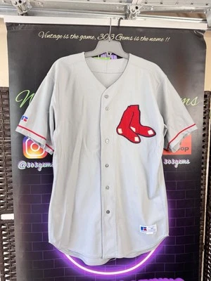 罕见老式波士顿红袜队双杯拉塞尔体育美国职棒大联盟棒球球衣 — 第 1/4 张图片