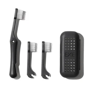 Minibox Folding Travel Toothbrush with Dual-Length Bristles & Case, Compact M... - Picture 1 of 8