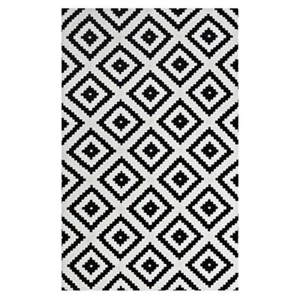 Modway Alika Trellis 5' x 8' Area Rug in Black and White - Picture 1 of 6