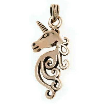 Das Goldene Einhorn Schmuck Anhänger Bronze - Bild 1 von 2