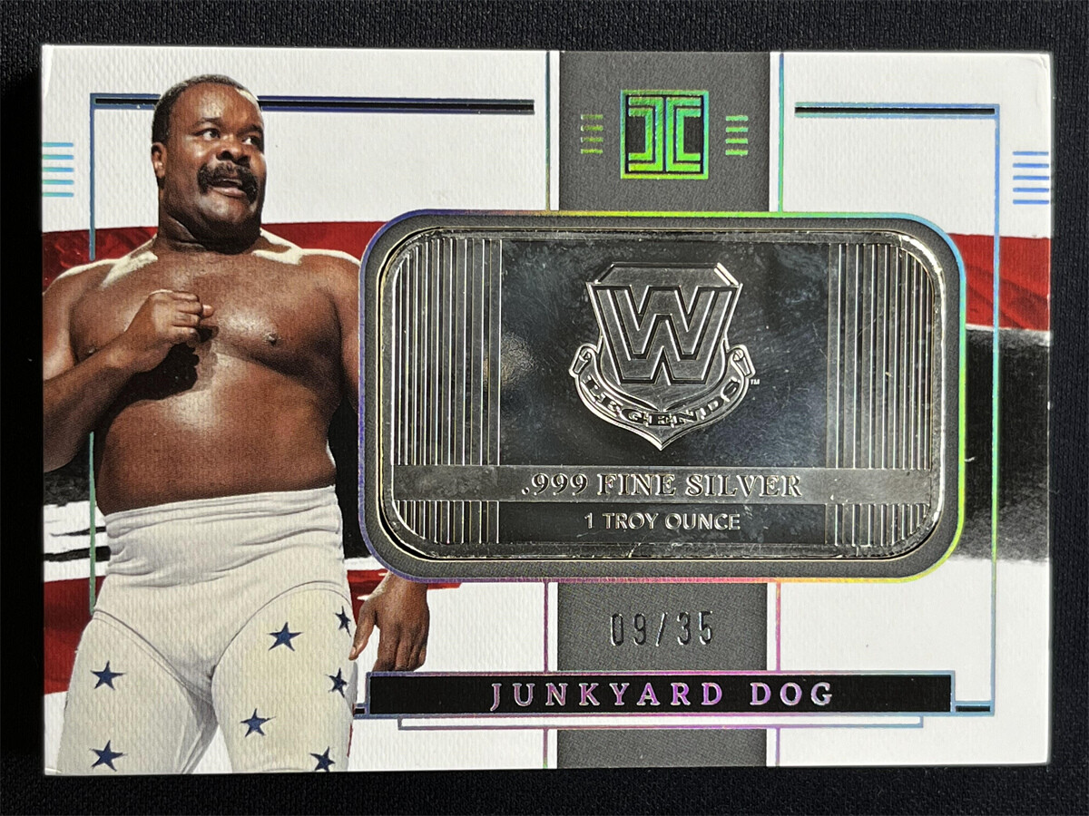 2022 Panini Impeccable WWE Junkyard Dog #1 999 Fine Silver Bar Legends /35