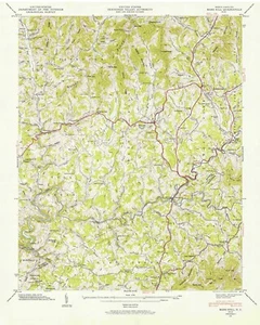 Carte topo 1945 de Mars Hill Caroline du Nord - Photo 1 sur 3