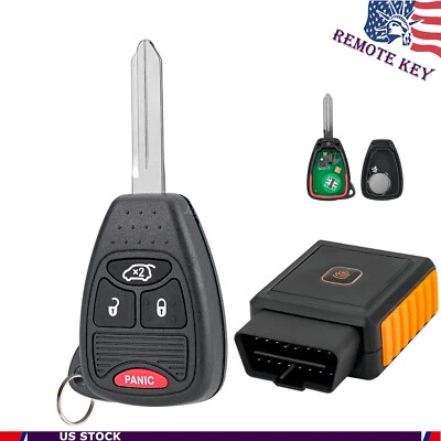 For 2008 2009 2010 2011 2012 2013 2014 Dodge Avenger Remote Key Fob + Programmer - Image 1 of 4