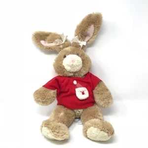 Build A Bear Hase Häschen Stofftier Plüsch Weihnachten 20 in rot Shirt Weihnachtsmann - Bild 1 von 9