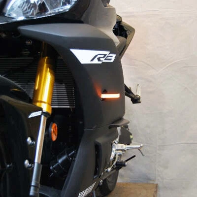 Nuevas señales de giro delanteras Rage Cycles R3-FB para Yamaha YZF-R3 2019-2024 Foto 1 de 2