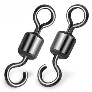 Fishing Swivels 50Pcs Open Eye Rolling Swivel Quick Change Leader Line Connector - Picture 1 of 12