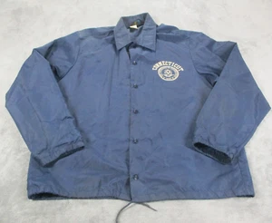 Vintage 70s Champion Coaches Jacket UCONN University of Connecticut Mens Large - Picture 1 of 11