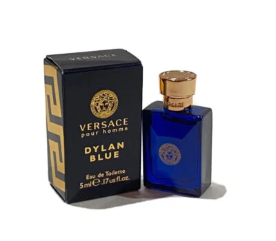 Versace Dylan Blue Pour Home 5 ml Edt Splash Mini para hombre nuevo en caja  Foto 1 de 4
