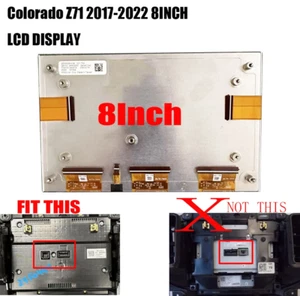 Replacement LCD DISPLAY TOUCH SCREEN Nav Radio 2017-2022 CHEVROLET COLORADO Z71 - Picture 1 of 3