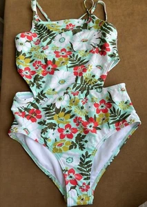 kanu surf girls beach sport cut out 1 piece swimsuit size 12 bathing suit - Picture 1 of 4