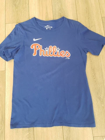 Nike Philadelphia Phillies Bryce Harper #3 Youth Large 14/16 Blue T-Shirt Cover