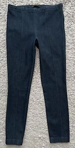The Row Blue Denim Pull On Pants Stretch Size Small Side Zip Women's Size Small