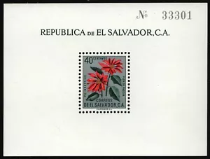 El Salvador 1960 - Mi-Nr. Bloque 6 ** - Estampillada sin montar o nunca montada - Flores / Flores - Imagen 1 de 1
