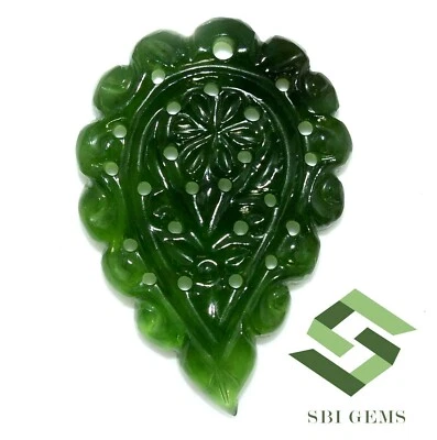 35x29 mm Natural Serpentine Hand Made Carving 21.47 CTS Loose Gems - Image 1 of 4