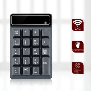 Wired Keyboard 2.4G Wireless Numeric Keyboard Mini USB Numeric Keypad Notebook - Picture 1 of 15