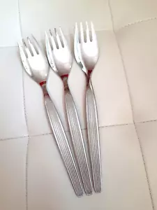 DDR - Smalcalda Besteck Gabel 3 Gabeln 19 cm Motiv Weimar Striche Streifen Linie - Bild 1 von 6