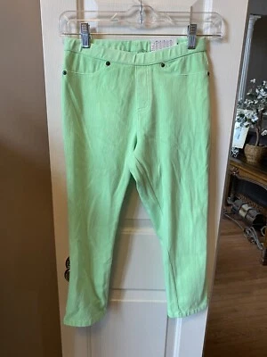Leggings HUE Chino Capri Neón Jade Nordstrom Talla XS NUEVOS CON ETIQUETAS Foto 1 de 4