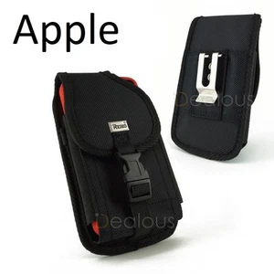 For iPhone 15/15 Pro  Heavy Rugged Nylon Holster Pouch Case w/Clip- Otterbox Fit - Picture 1 of 3