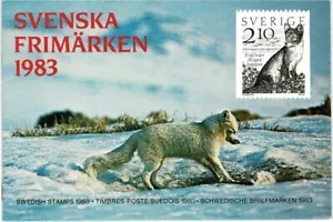 SWEDEN SVERIGE 1983 YEAR BOOK COMPLETE WITH MINT NEVER HINGED STAMPS - Picture 1 of 3