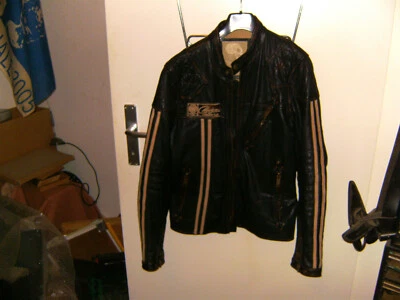 CHEVIGNON LEDERJACKE BIKERJACKE - RIDE EM COWBOYS  m vintage - Bild 1 von 4