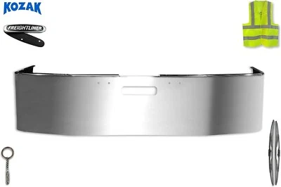 Parachoques delantero aerodinámico de 20" cromado sin luces antiniebla para Freightliner FLD 120 y 112 Foto 1 de 4