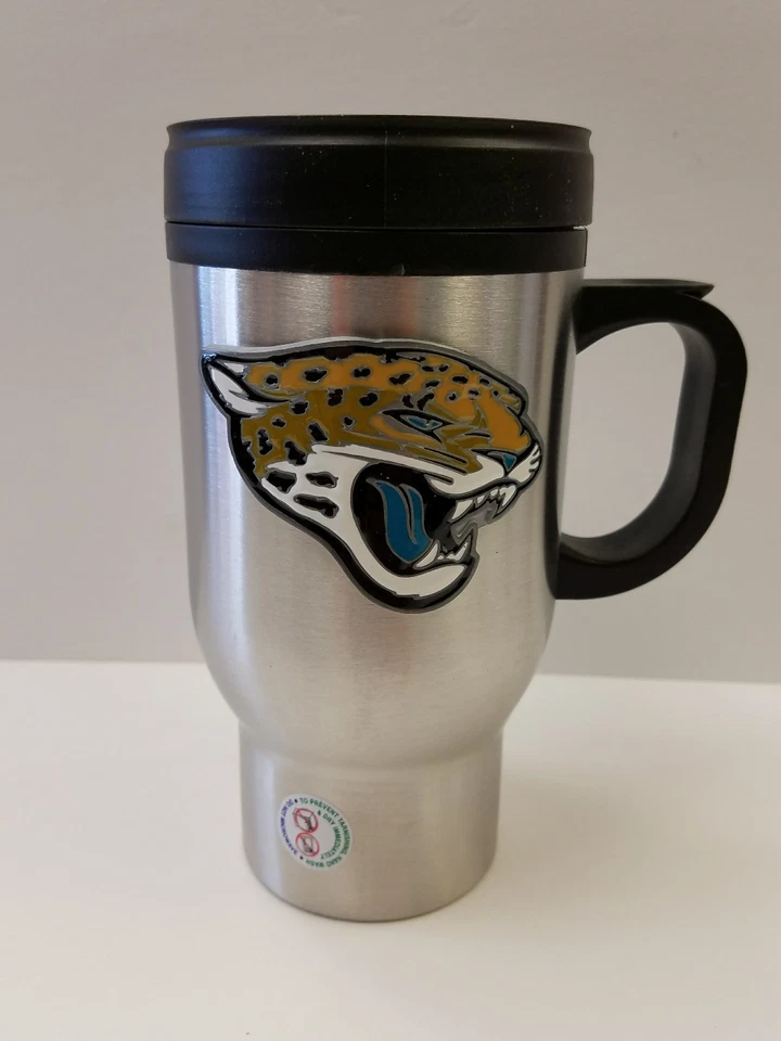 Taza de viaje Jacksonville Jaguars 16 oz acero inoxidable. Foto 1 de 1