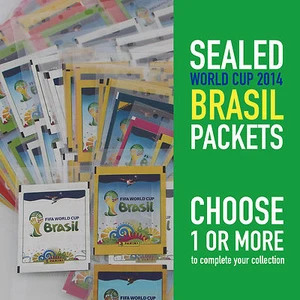 PANINI different sealed packets WORLD CUP 2014 BRASIL WC 14 | choose your packet - Afbeelding 1 van 41