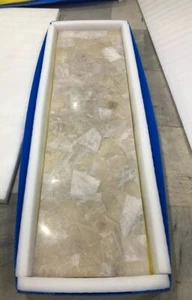 72"x24" White Quartz Stone Dining Table Handmade Kitchen Slab Countertop Decors - Picture 1 of 9