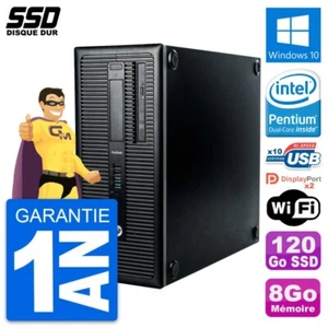 PC Tour HP ProDesk 600 G1 Intel Pentium G3220 RAM 8Go SSD 120Go Windows 10 Wifi - Imagen 1 de 3