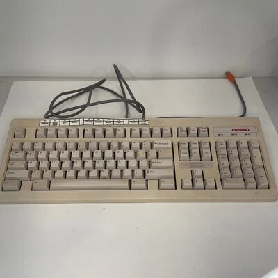 Compaq Keyboard Vintage Computer Keyboard Wired 120656-001 A - Image 1 of 3
